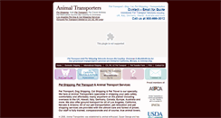 Desktop Screenshot of animaltransporters.com