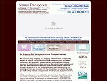 Tablet Screenshot of animaltransporters.com